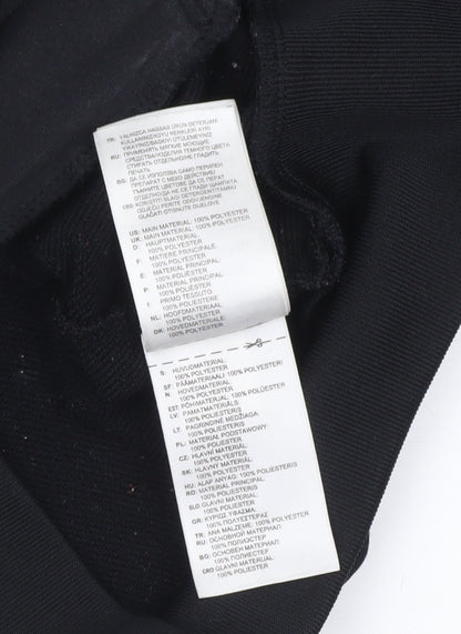 Adidas Womens Black Full Zip Hoodie Size 10 Hooded Sweatshirt