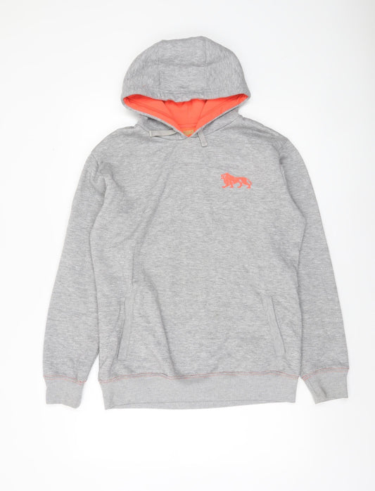 Lonsdale Women’s Grey Hooded Pullover Hoodie Size 14