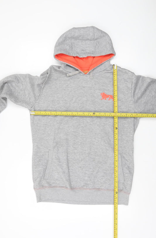 Lonsdale Women’s Grey Hooded Pullover Hoodie Size 14