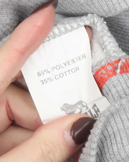 Lonsdale Women’s Grey Hooded Pullover Hoodie Size 14