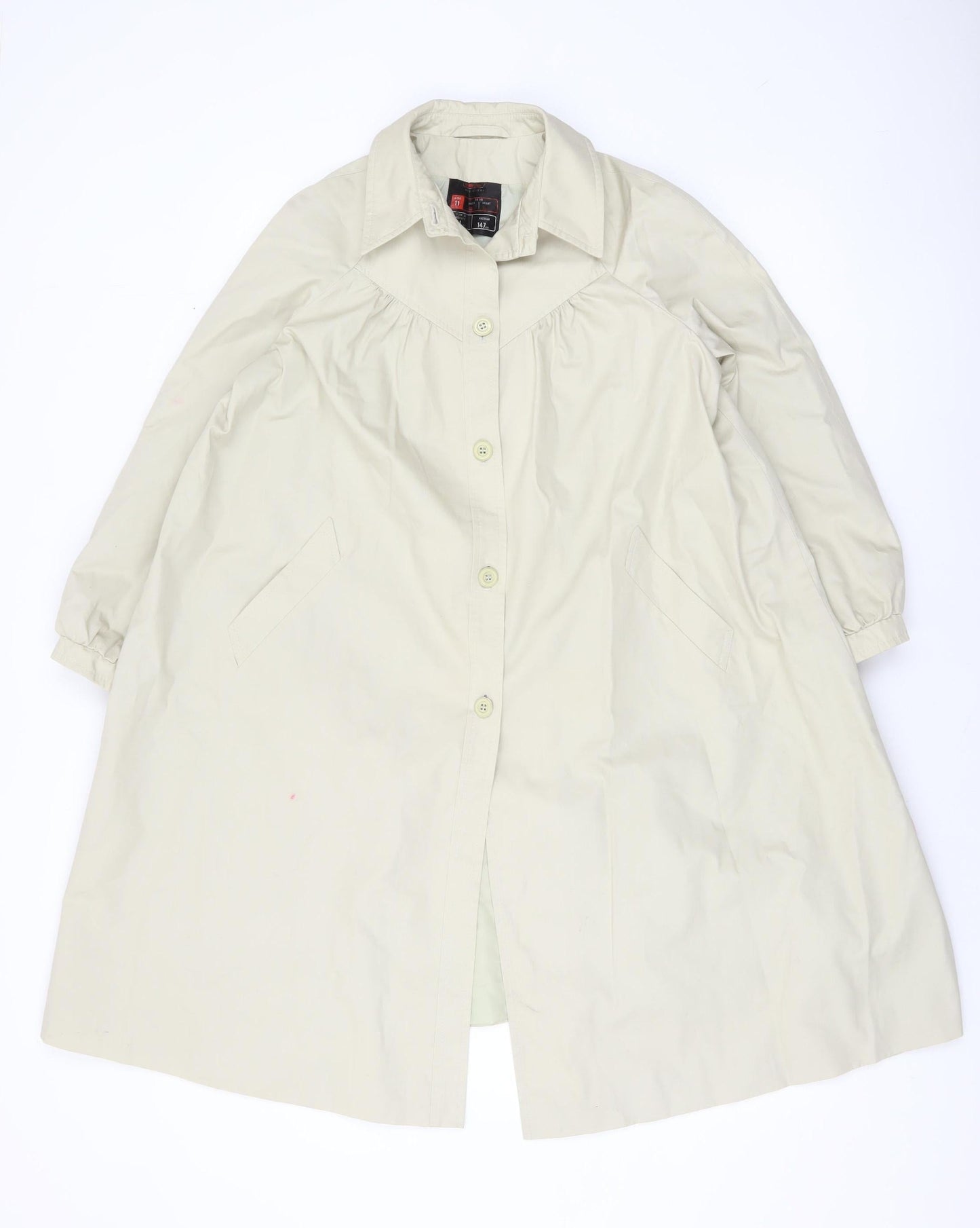 Teens UK Size 11 Marks and Spencer Beige Trench Coat