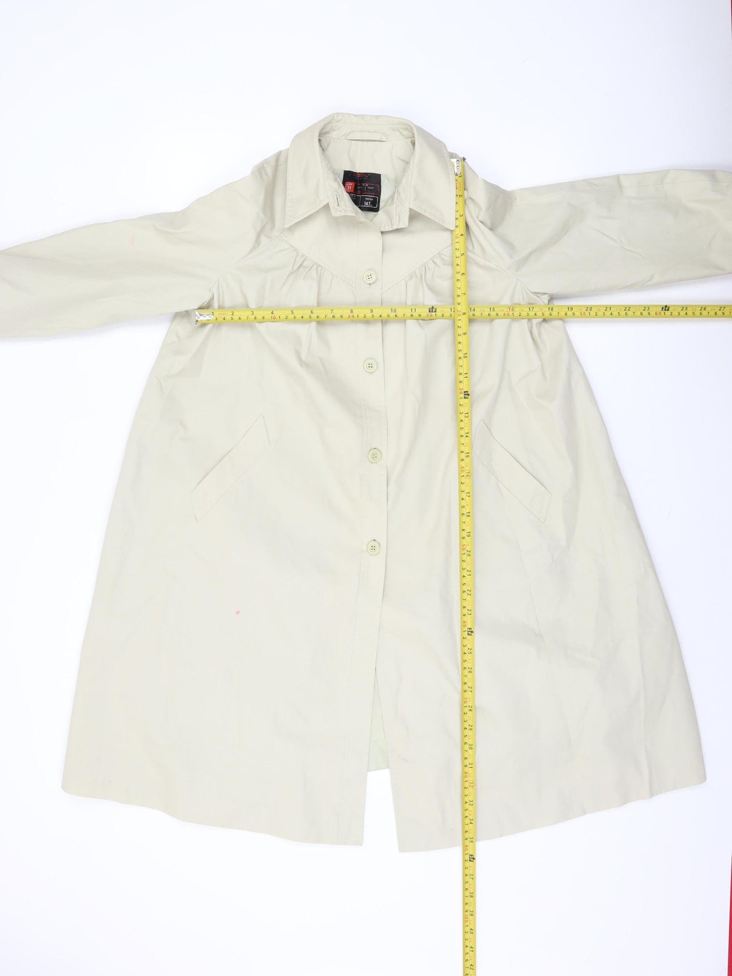 Teens UK Size 11 Marks and Spencer Beige Trench Coat