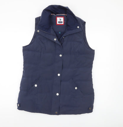 Dash Women's Blue Padded Waistcoat Size 14 Sleeveless Jacket