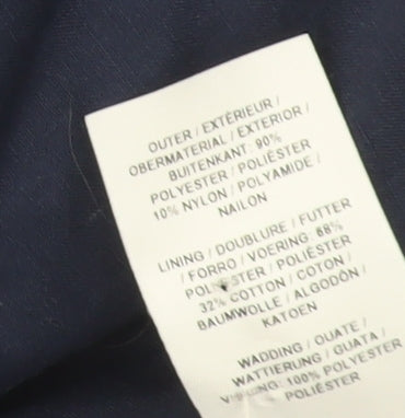 Dash Women's Blue Padded Waistcoat Size 14 Sleeveless Jacket