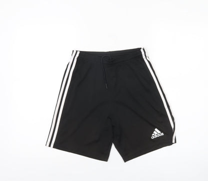 Adidas Men's Black S Athletic Training Shorts with Drawstring