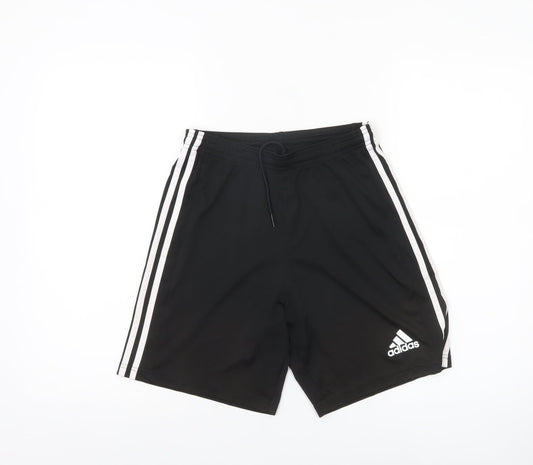 Adidas Men's Black S Athletic Training Shorts with Drawstring