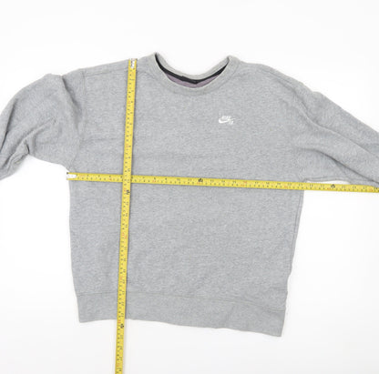 Mens UK Size S Nike Grey Pullover Sweatshirt