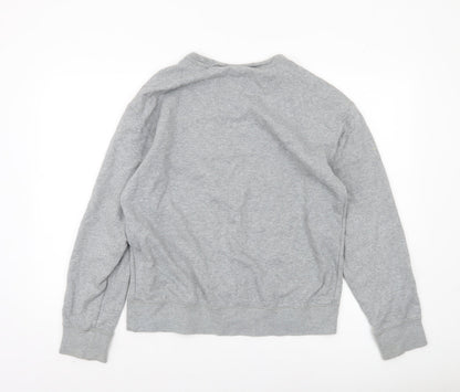 Mens UK Size S Nike Grey Pullover Sweatshirt