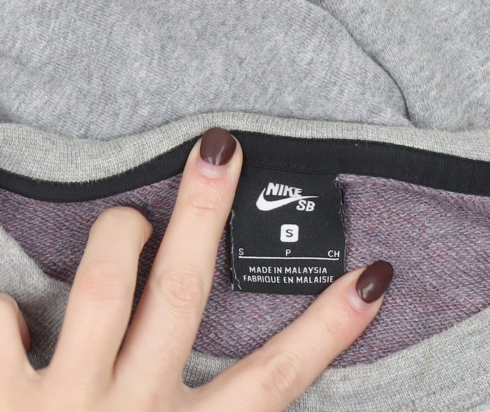 Mens UK Size S Nike Grey Pullover Sweatshirt