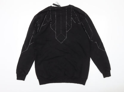 Mens UK Size L AQ/AQ Black Pullover Sweatshirt