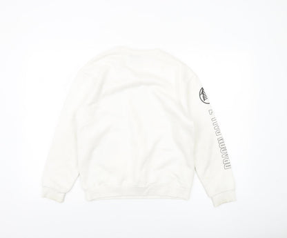 Dragon Ball Z Boys White Sweatshirt 10-11 Years Anime Graphic Pullover