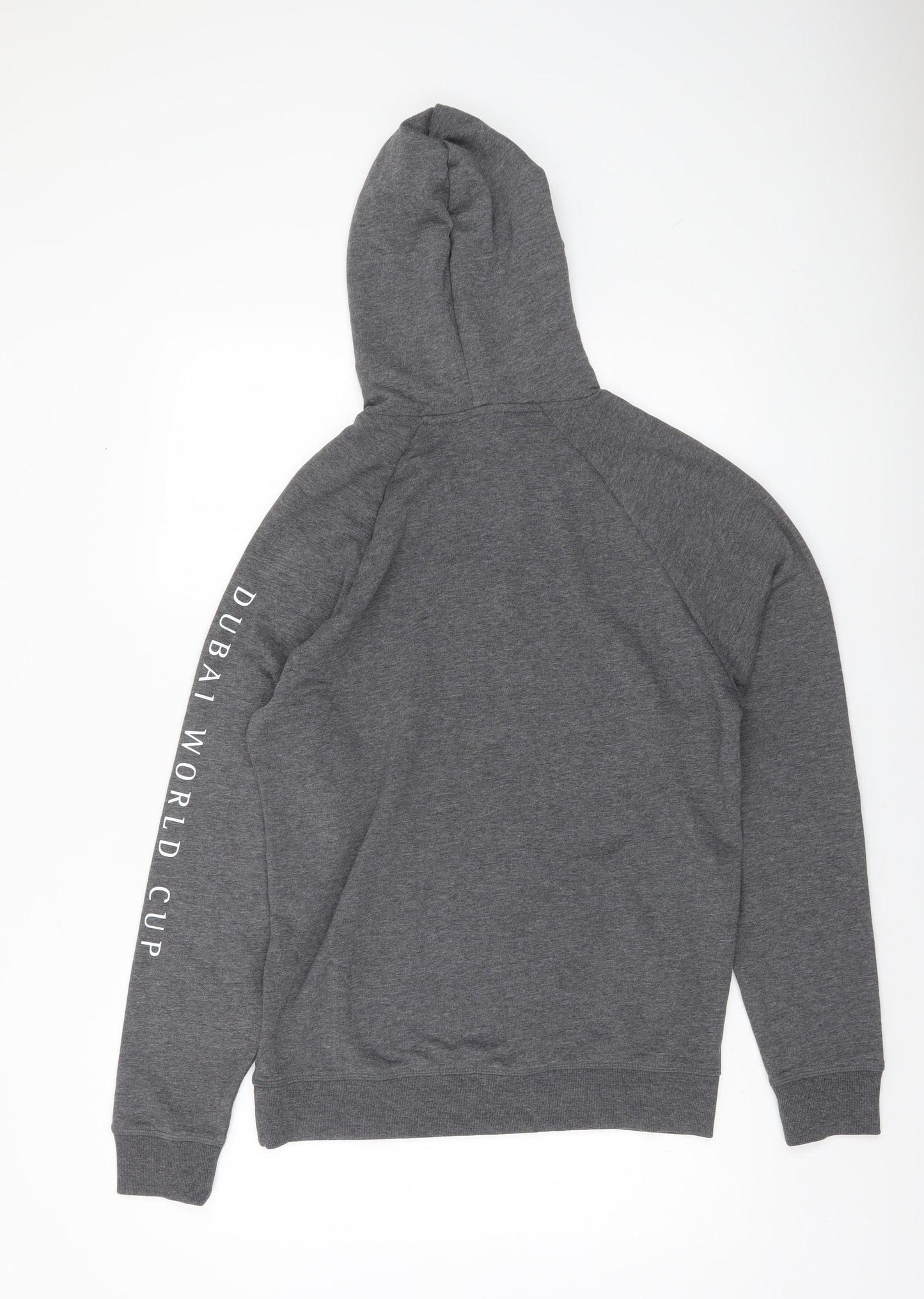 Mens UK Size S Dubai Racing Club Grey Pullover Hoodie