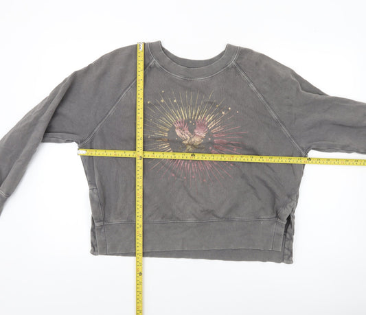 Womens UK Size S Hush Grey Pullover Sweatshirt