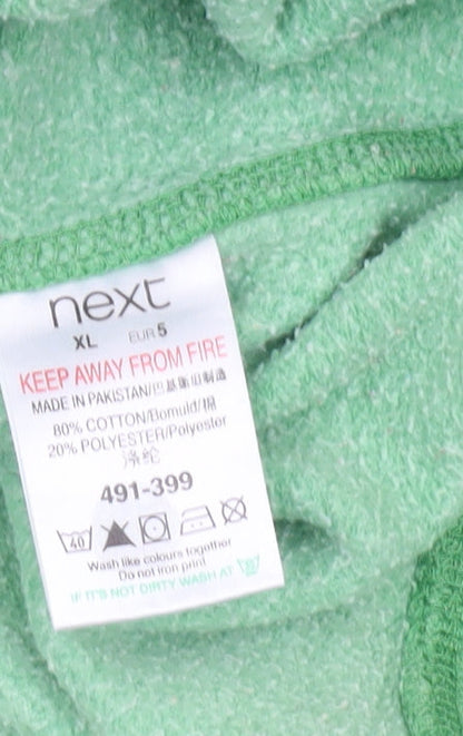Mens UK Size XL NEXT Green Pullover Hoodie