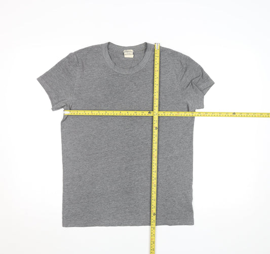 Abercrombie & Fitch Men's Grey Muscle Fit Crew Neck T-Shirt Size S