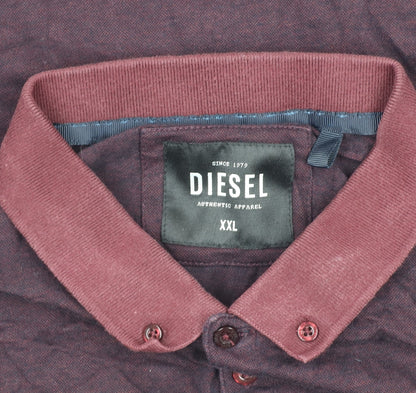 Mens UK Size 2XL Diesel 100% Cotton Polo Shirt