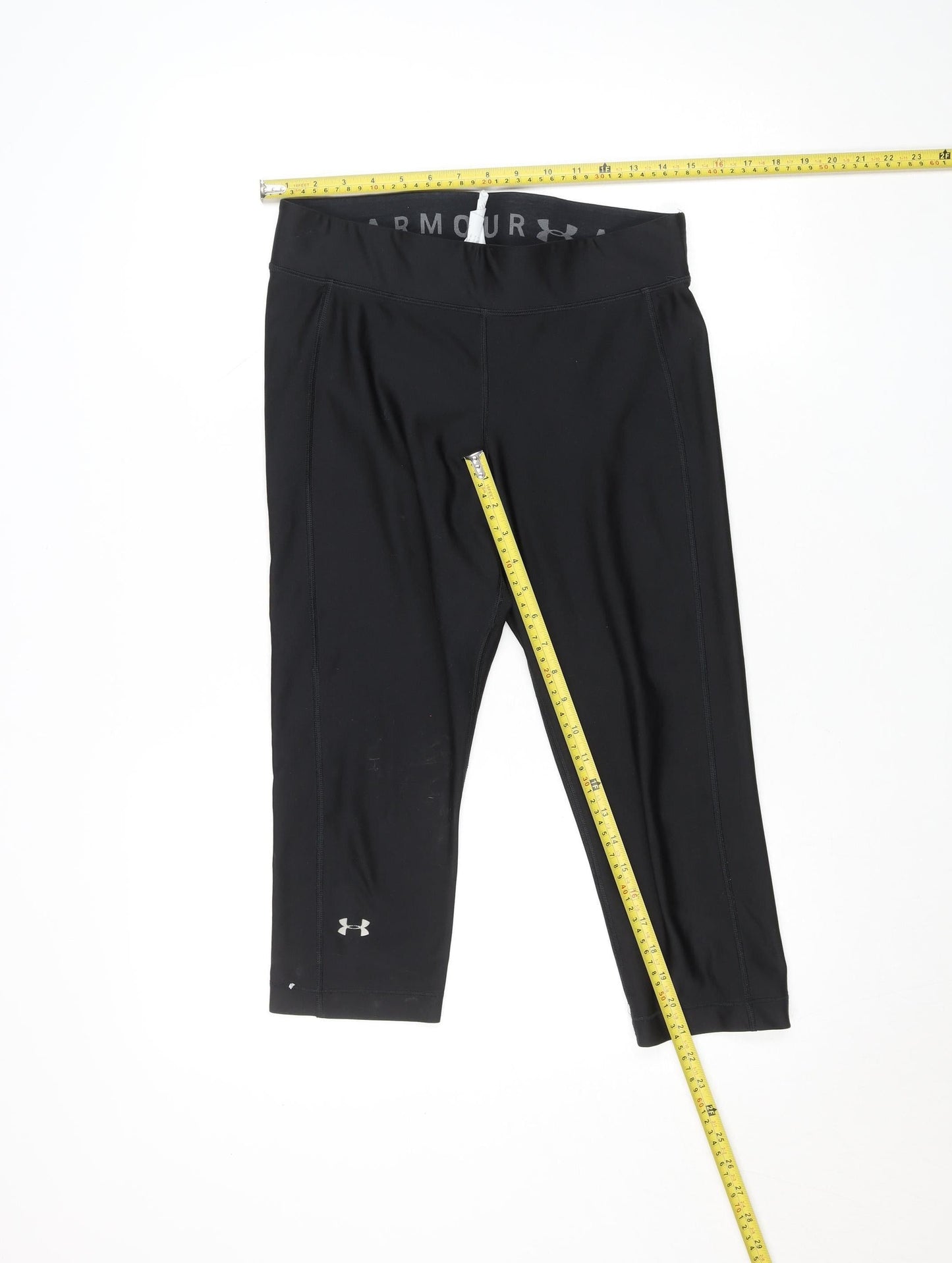 Under Armour Women Black L Compression Leggings Moisture Wicking