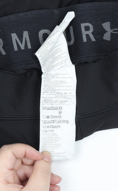 Under Armour Women Black L Compression Leggings Moisture Wicking