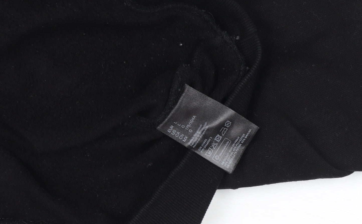 Womens UK Size L H&M Black Pullover Sweatshirt