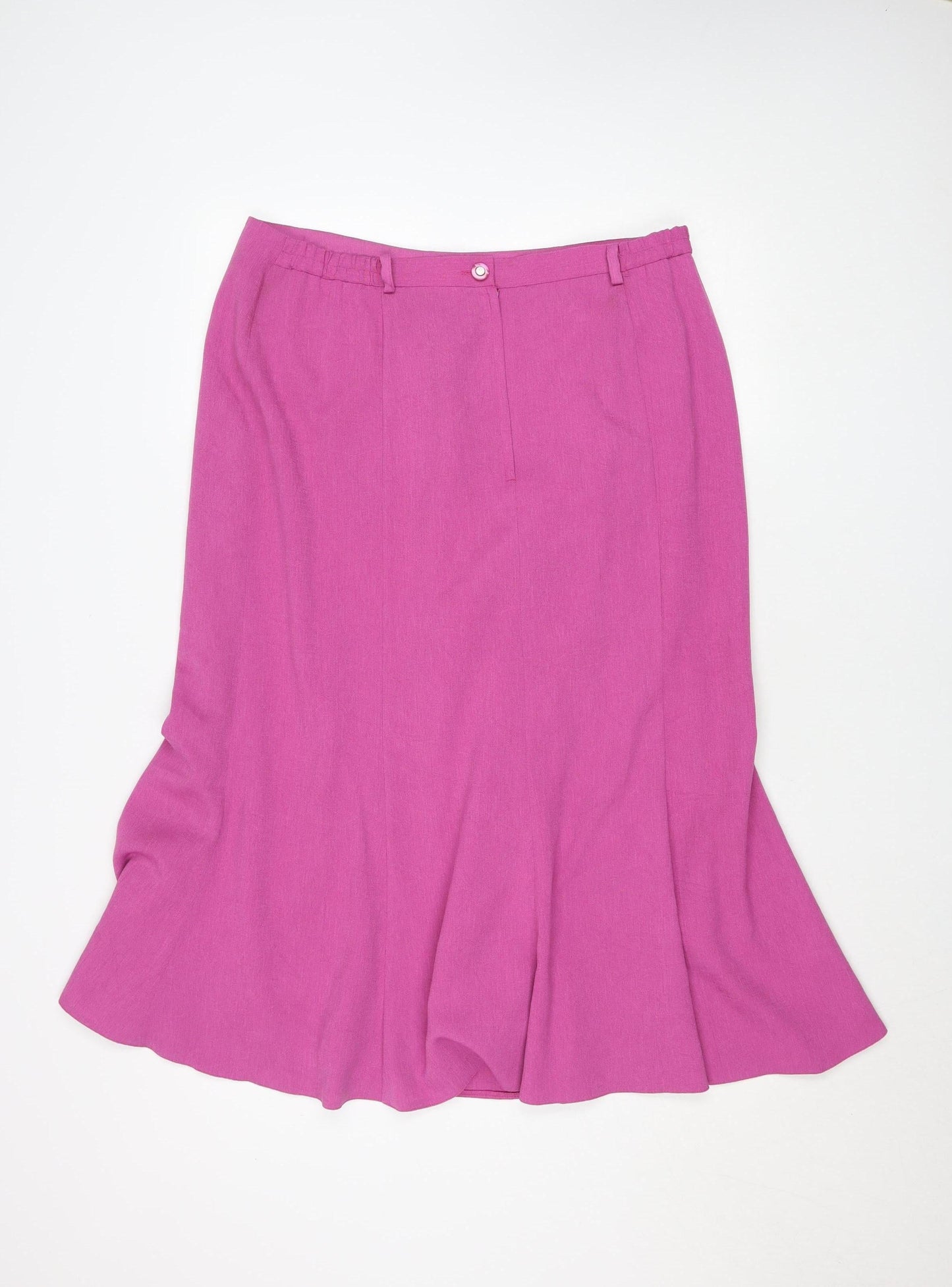 Womens UK Size 16 Avalon Collection Flare Satin Skirt