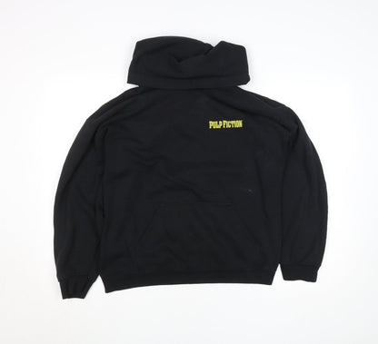 Unisex Adults UK Size S Pulp Fiction Black Pullover Hoodie
