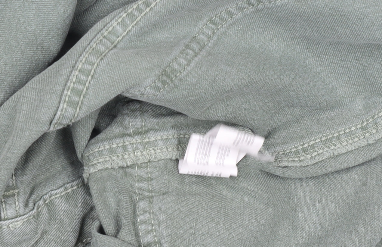 Primark Women’s Green Cargo Denim Short Skirt Size 14