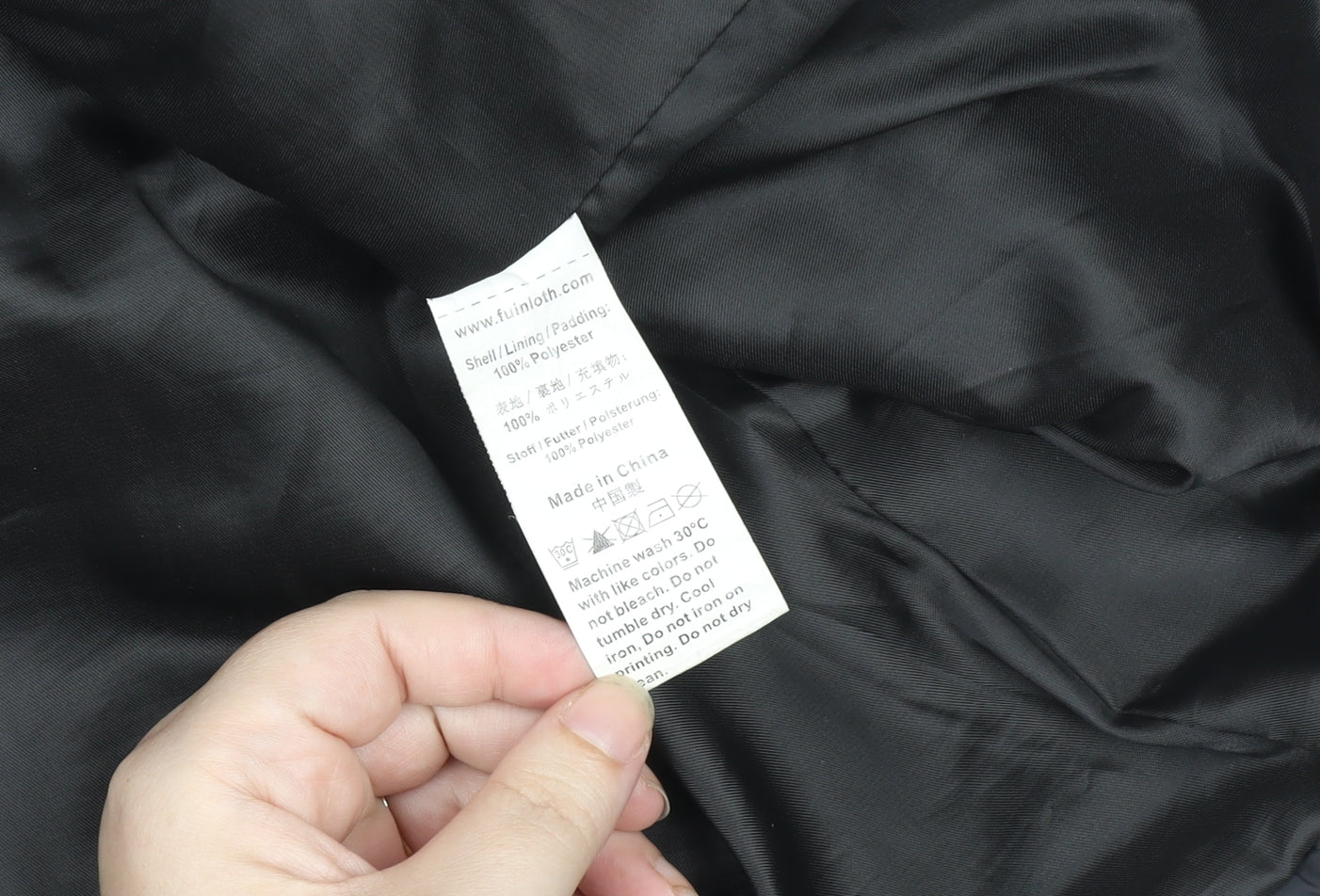 Womens UK Size XL Fuinloth Black Quilted Coat
