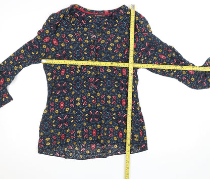 Dunnes Women’s Multicoloured Floral Viscose Tunic Blouse Size 14