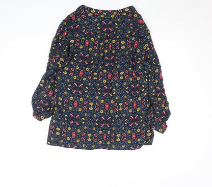 Dunnes Women’s Multicoloured Floral Viscose Tunic Blouse Size 14