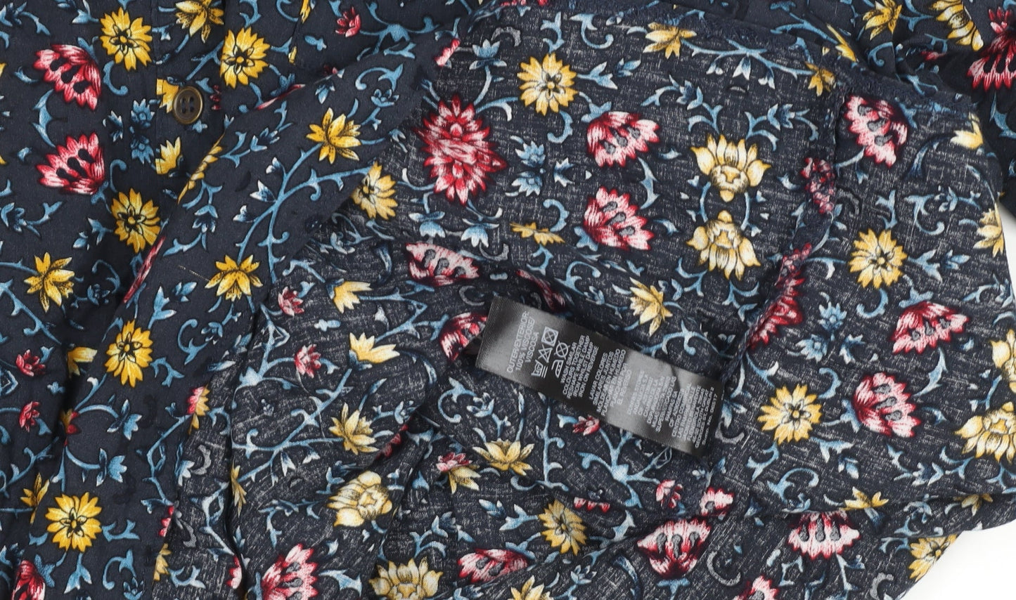 Dunnes Women’s Multicoloured Floral Viscose Tunic Blouse Size 14