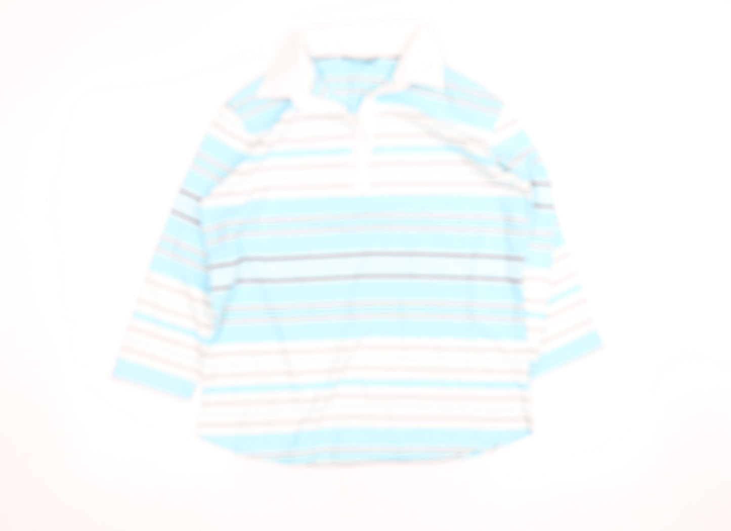 Womens UK Size 10-12 Dunnes Stores Blue Basic Polo