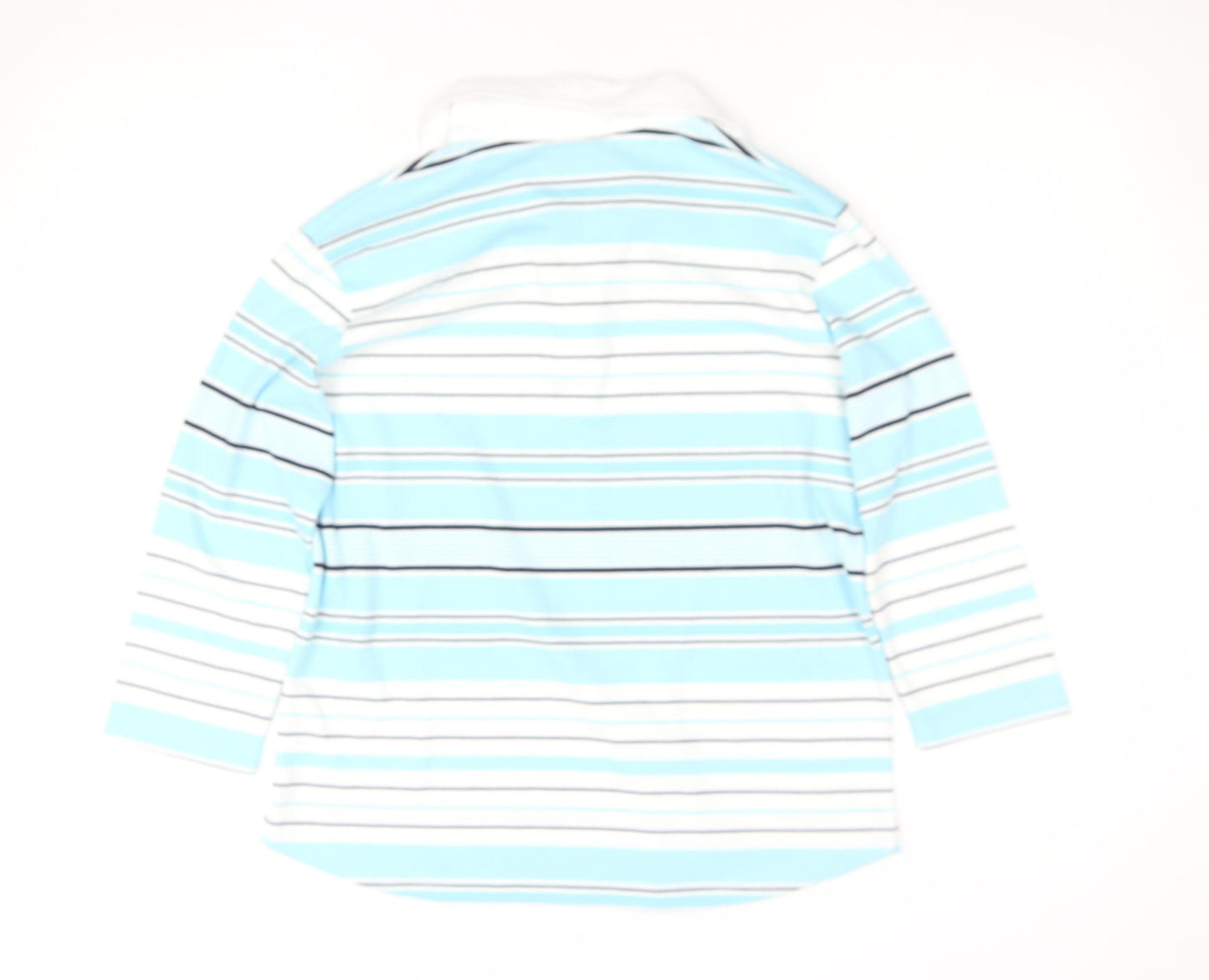 Womens UK Size 10-12 Dunnes Stores Blue Basic Polo