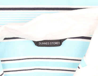 Womens UK Size 10-12 Dunnes Stores Blue Basic Polo