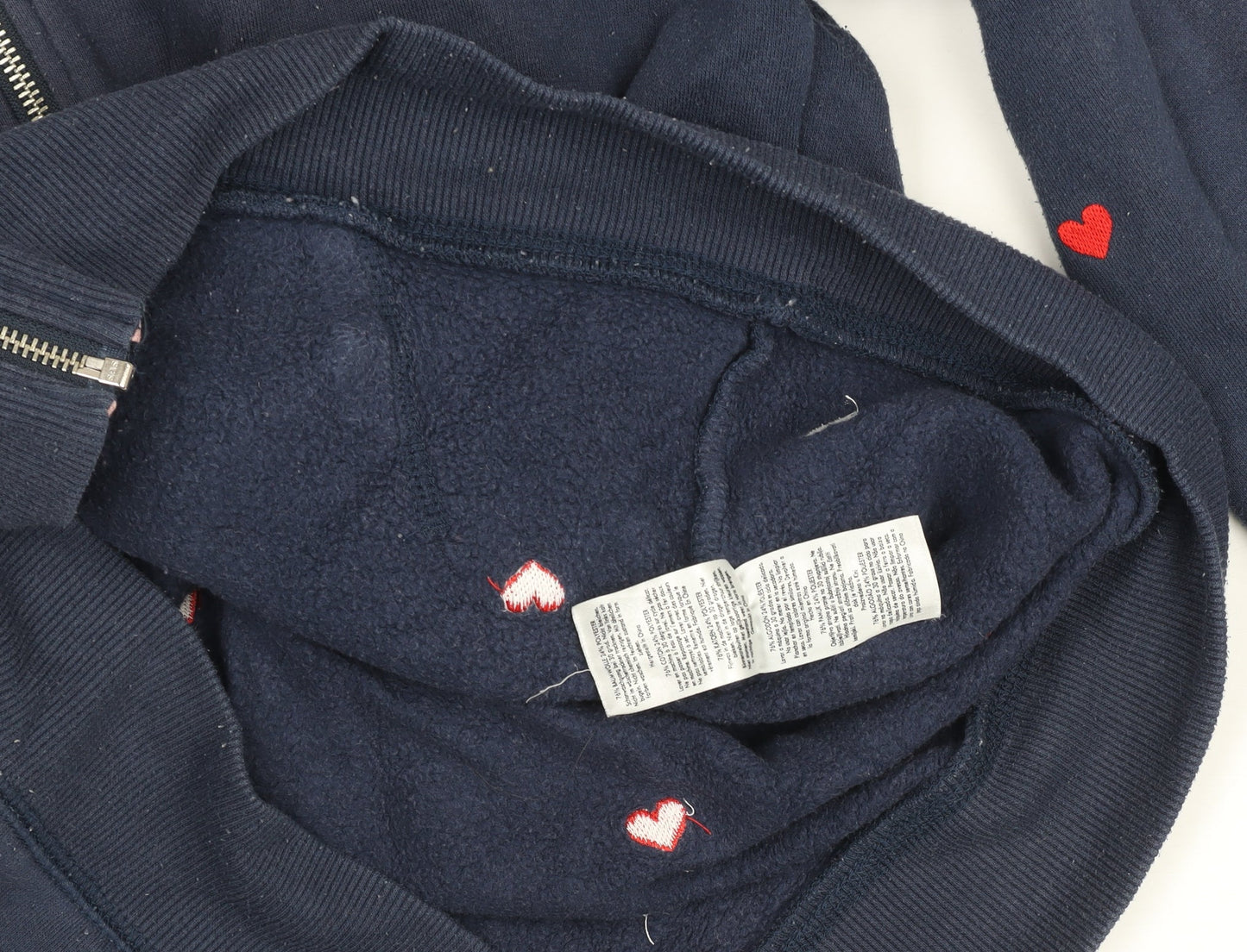 Womens UK Size 10 Crew Clothing Company Blue Full Zip Hoodie