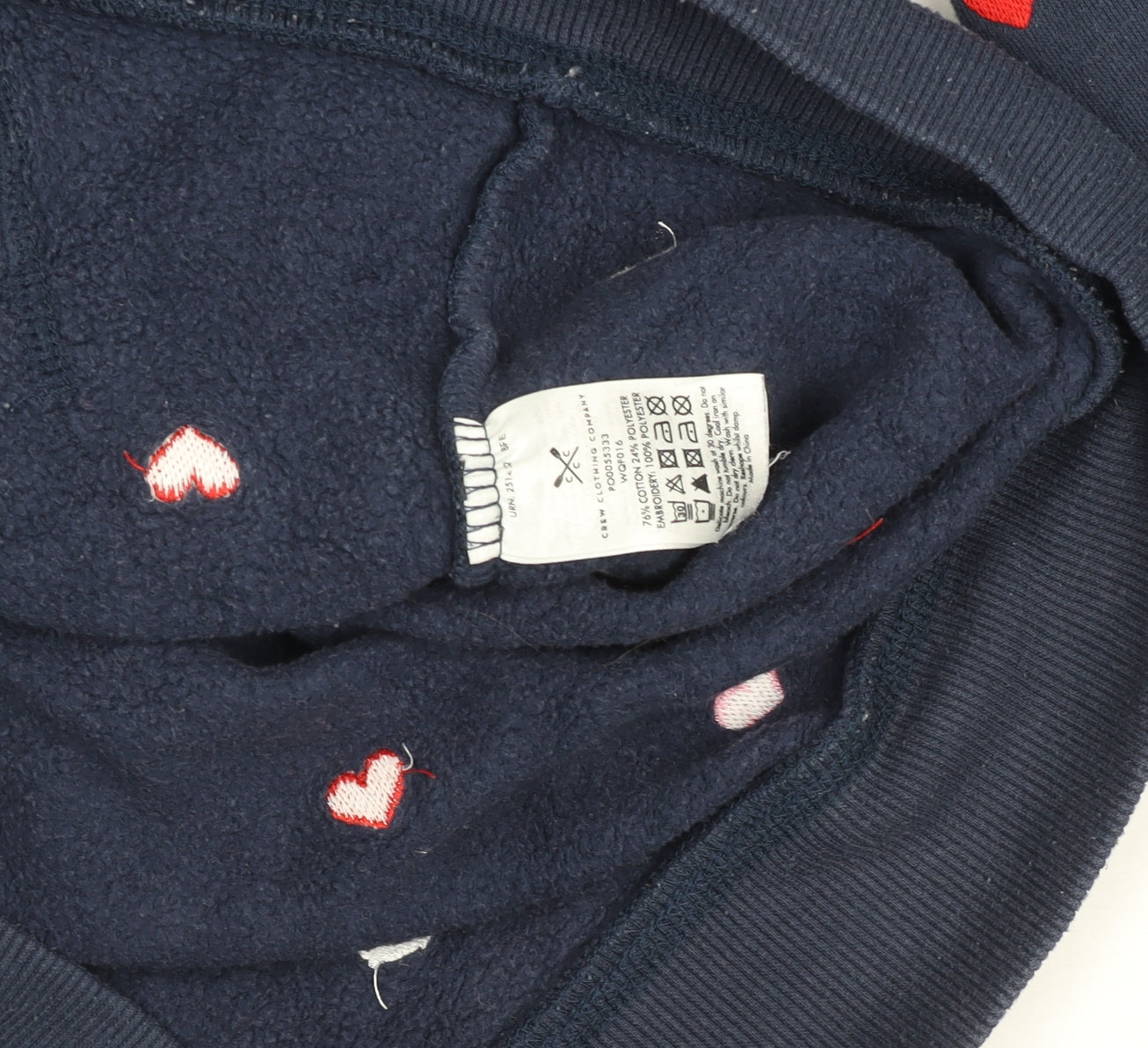 Womens UK Size 10 Crew Clothing Company Blue Full Zip Hoodie