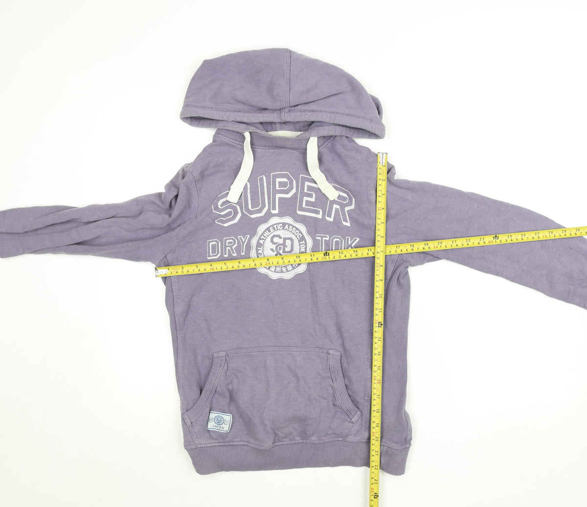 Womens UK Size M Superdry Purple Pullover Hoodie