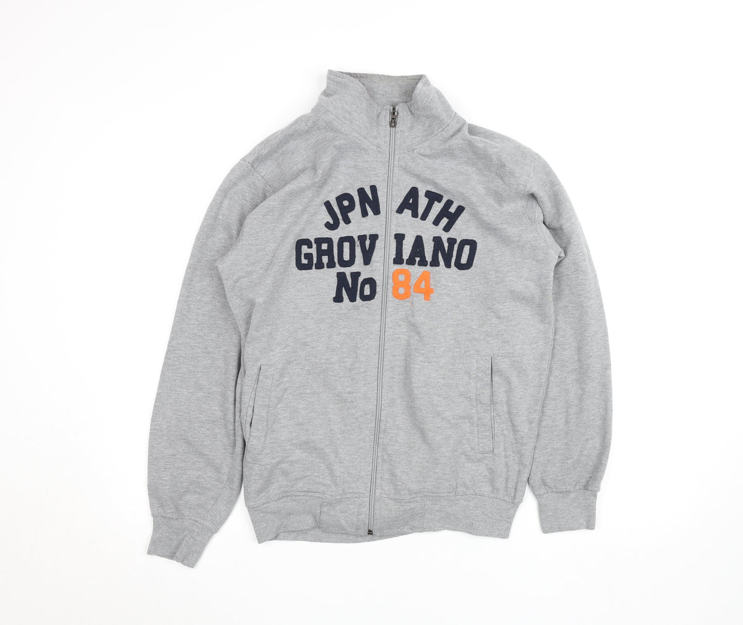 Womens UK Size M Groviano Grey Full Zip Sweatshirt