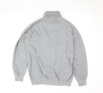 Womens UK Size M Groviano Grey Full Zip Sweatshirt
