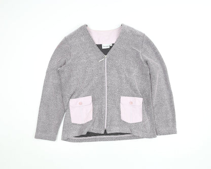 Womens UK Size M GINA LAURA Grey Basic Jacket