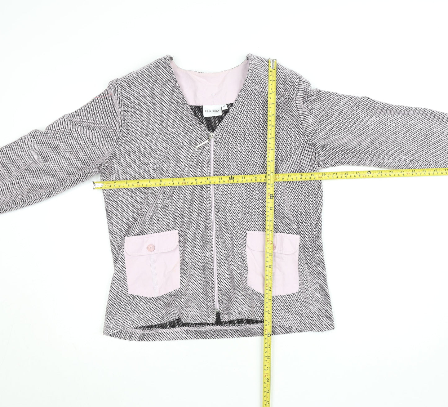 Womens UK Size M GINA LAURA Grey Basic Jacket