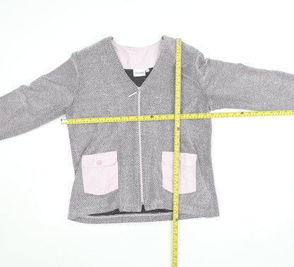 Womens UK Size M GINA LAURA Grey Basic Jacket