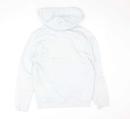 Womens UK Size M Criminal Damage Blue Pullover Hoodie