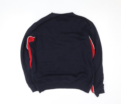 Mens UK Size M boohooMAN Blue Pullover Sweatshirt