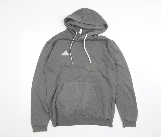 Mens UK Size M adidas Grey Pullover Hoodie