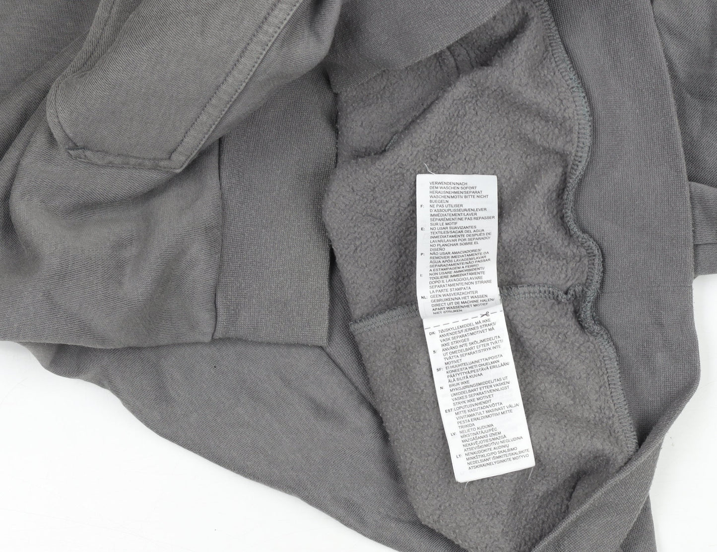 Mens UK Size M adidas Grey Pullover Hoodie