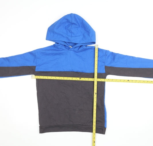 Boys UK Size 11-12 Years Kangaroo Poo Blue Pullover Hoodie