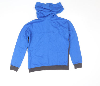 Boys UK Size 11-12 Years Kangaroo Poo Blue Pullover Hoodie