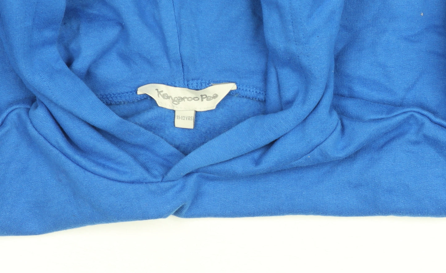 Boys UK Size 11-12 Years Kangaroo Poo Blue Pullover Hoodie