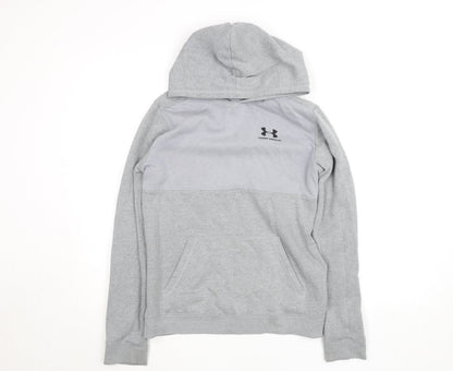 Boys UK Size XL Under armour Grey Pullover Hoodie