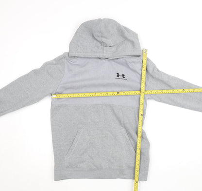 Boys UK Size XL Under armour Grey Pullover Hoodie